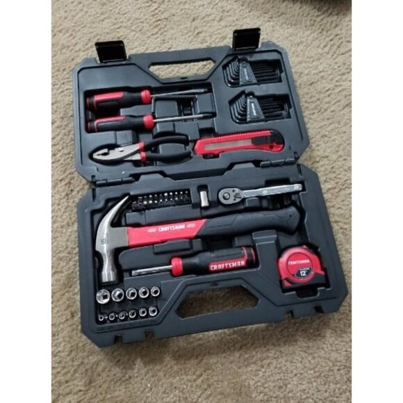 Home Tool Kit / Mechanics Tool Set, 57-Piece, Hammer, Screwdrivers etc - Picture 1 of 1